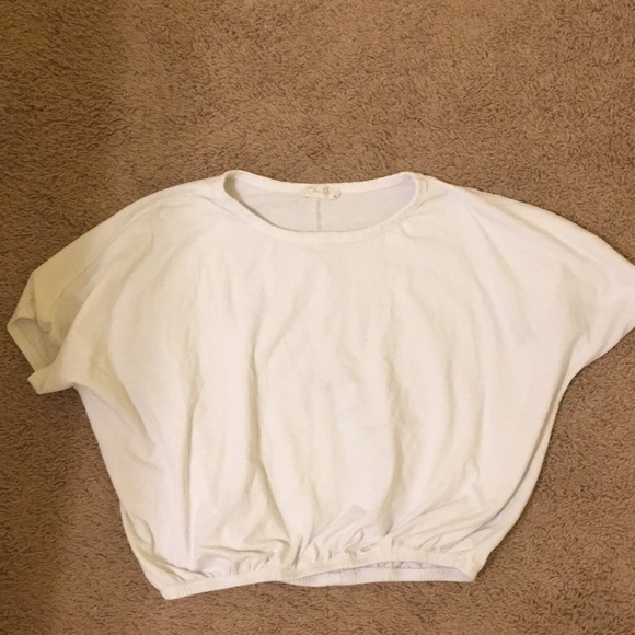 Olivia Rae Tops - White Crop-Top